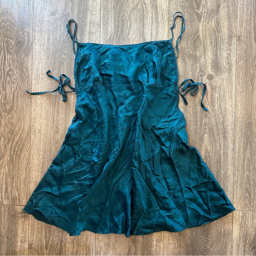 Victoria’s Secret Teal Silk Dress